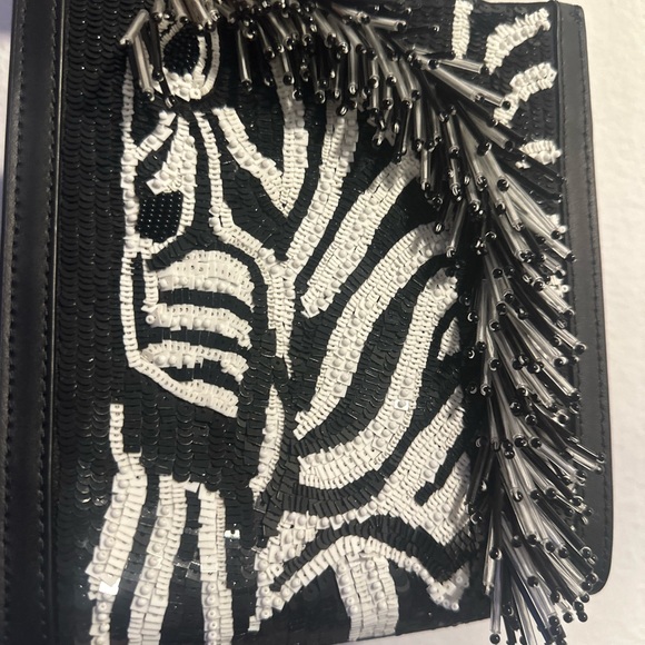 Kate Spade Manhattan Zebra Embellished Mini Tote or Crossbody - Picture 13 of 16